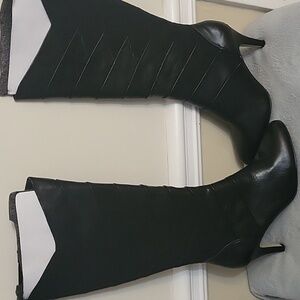 Brand New Adrienne Vittadini Traverse Women's Knee High Boots Leather Black